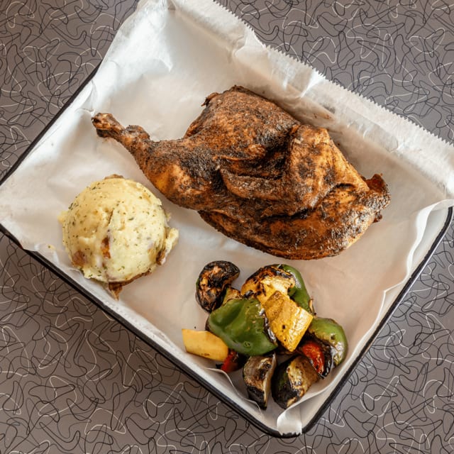 Smoked Half Chicken.