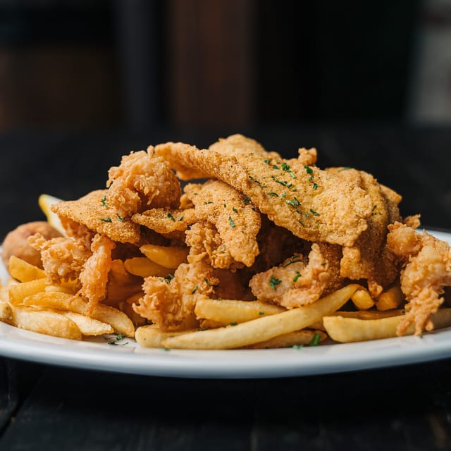 Fried Catfish Platter.